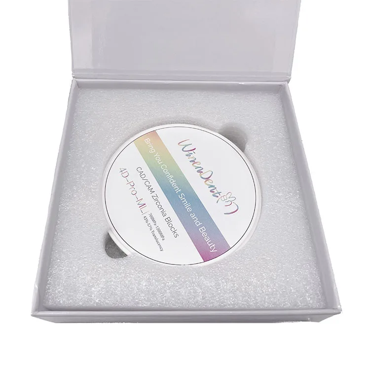 CAD CAM Milling Dental Laboratory High Translucency 4D Pro ml 25mm Zirconia Block