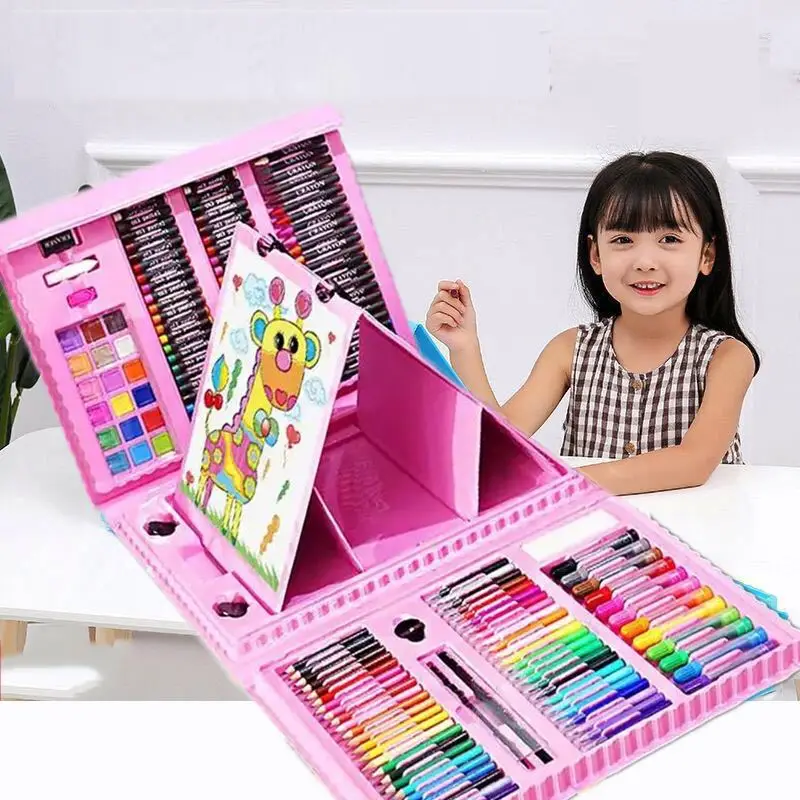 Children Cartoon Window Arts 3d DIY Drawing Toy kids glue painting toy with 6 bottles glue