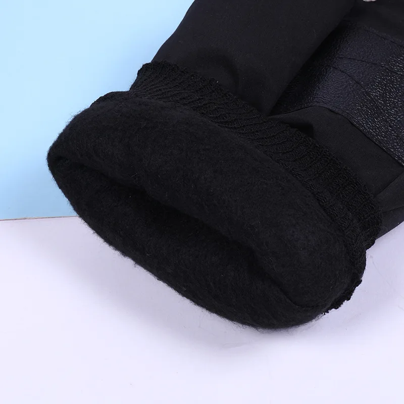 Ski resort ski gloves warm adult outdoor gloves waterproof and cold thickened large cotton gloves wholesale