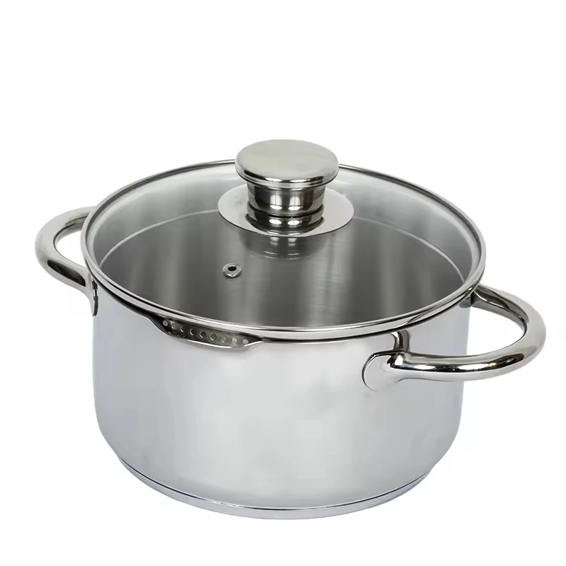 High Quality Small Cookware Sets 6Pcs SS304 Deep Casserole Cooking Pots High-End Kitchenware