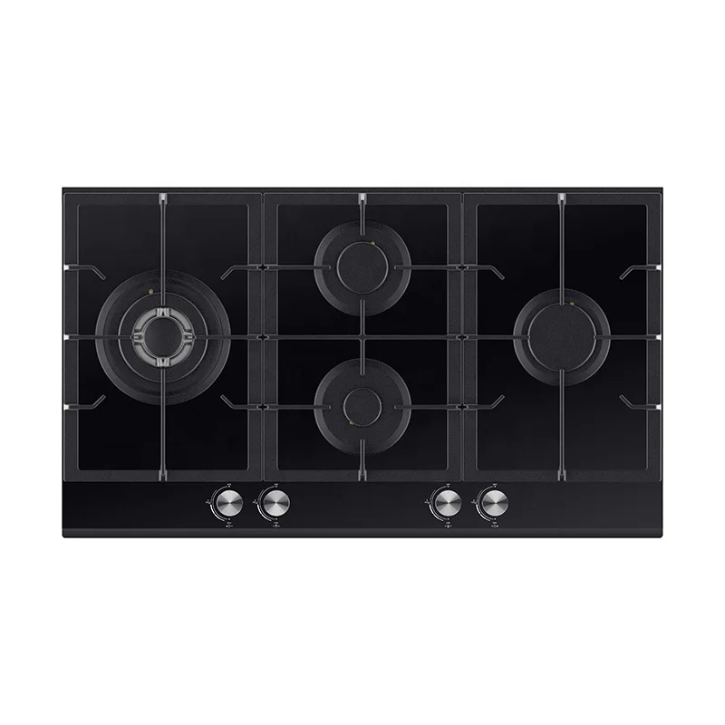 Fashion Attractive Design Hob Gas Cooktop Glass Cooker Jet Nozzle Cast Iron Burner 4 Rings Quick Cooking Gas Stove