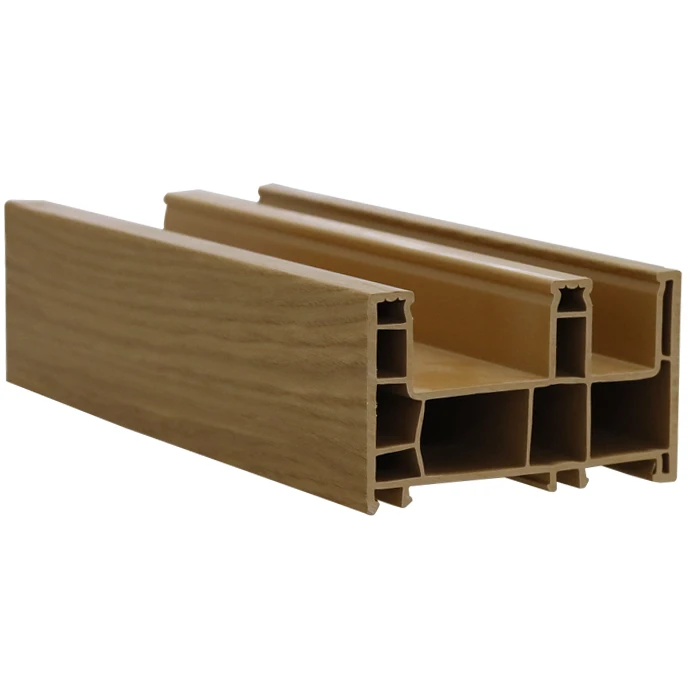 pvc u perfiles de ventana blanco Color de madera upvc profiles of window white wood color