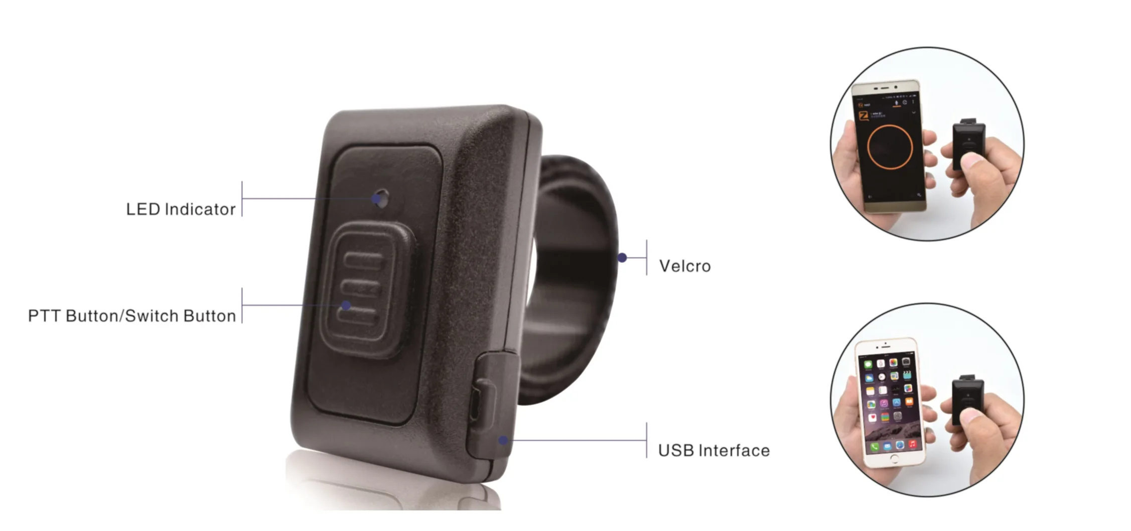 Bluetooth Remote Controller  PTT Zello  mainstream poc app  for Android  IOS  Poc headphone and Microphone