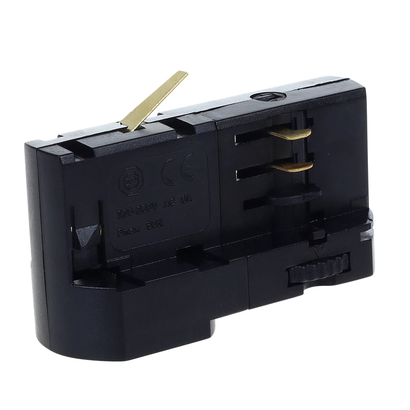 4 wires spotlight track adapter for Led 3 circuits track light aluminum modern 16A track lights