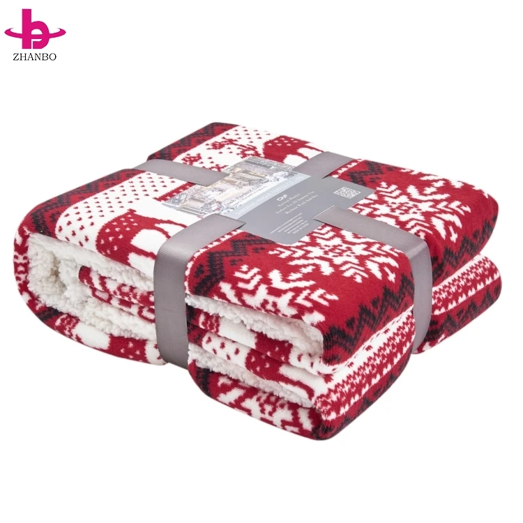 Original Factory Throw Flannel Custom Luxury Polyester Gift Toy Plain Printed Christmas Soft Kids mink Fleece Sherpa Blanket