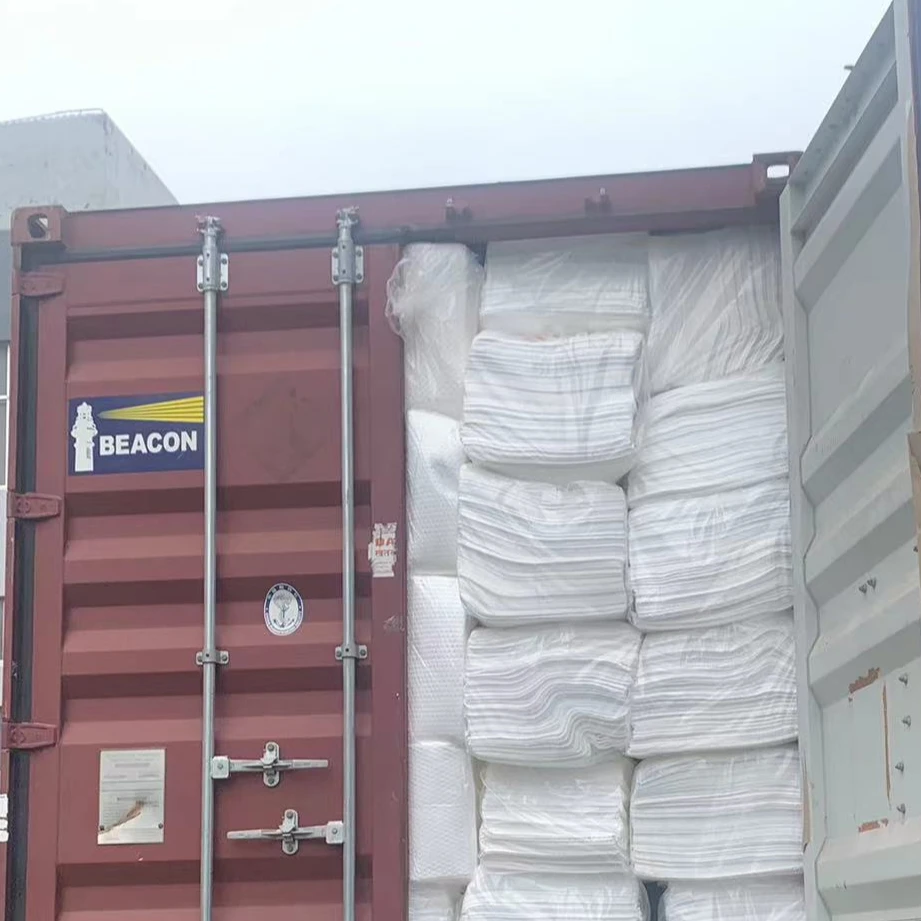 Полная нагрузка контейнер маслоабсорбирующего коврика 400 gsm от производителя поставщик аварийный разлив масла маслоабсорбирующая коврик