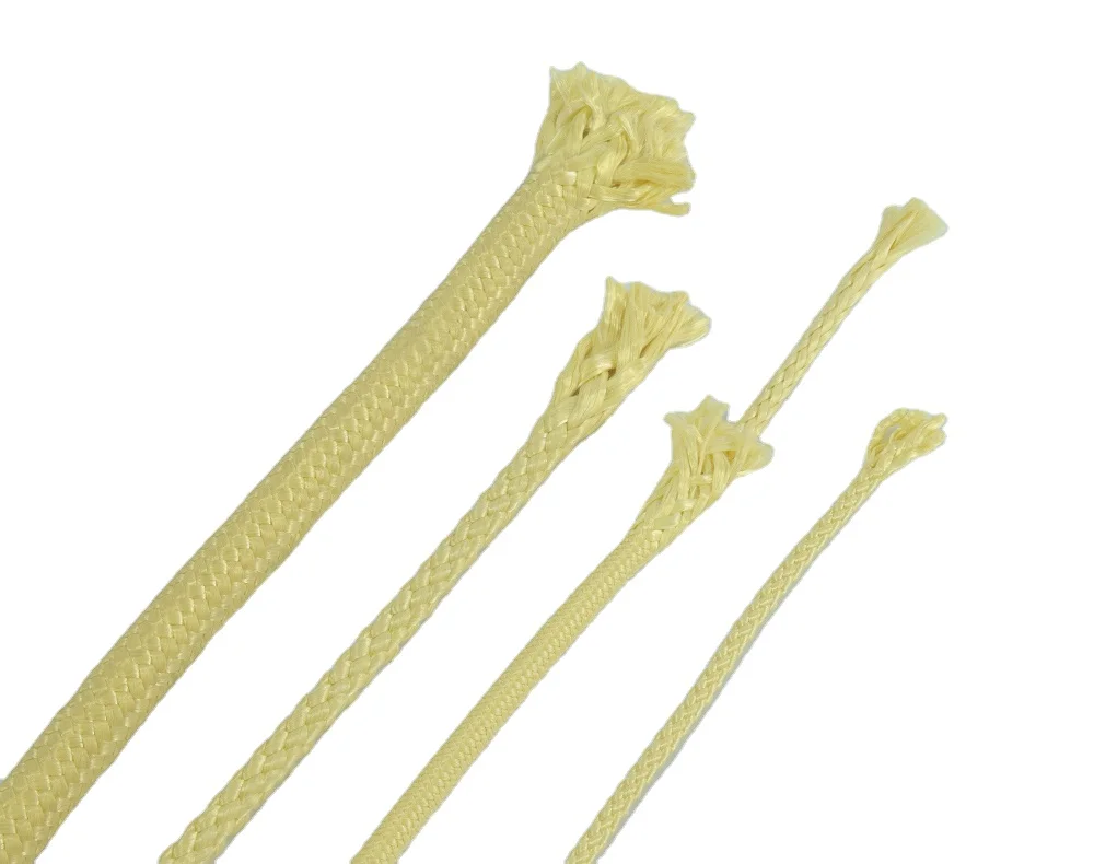 High strength Fireproof Heat Insulation High Strength Braided Webbing Aramid Fiber Webbing Safety  Flame Retardant Band