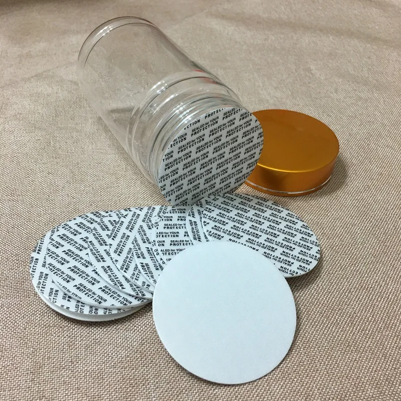Self-Adhesive Medical And Health Products, Food And Cosmetics Pressure Sensitive Seal Liner/Gasket/Wad For Dry Solids Bottle