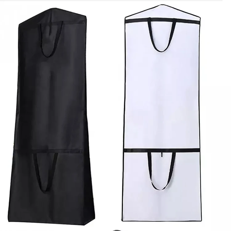 Распродажа, черные складные нетканые сумки для одежды с ручкой (1600593549821)