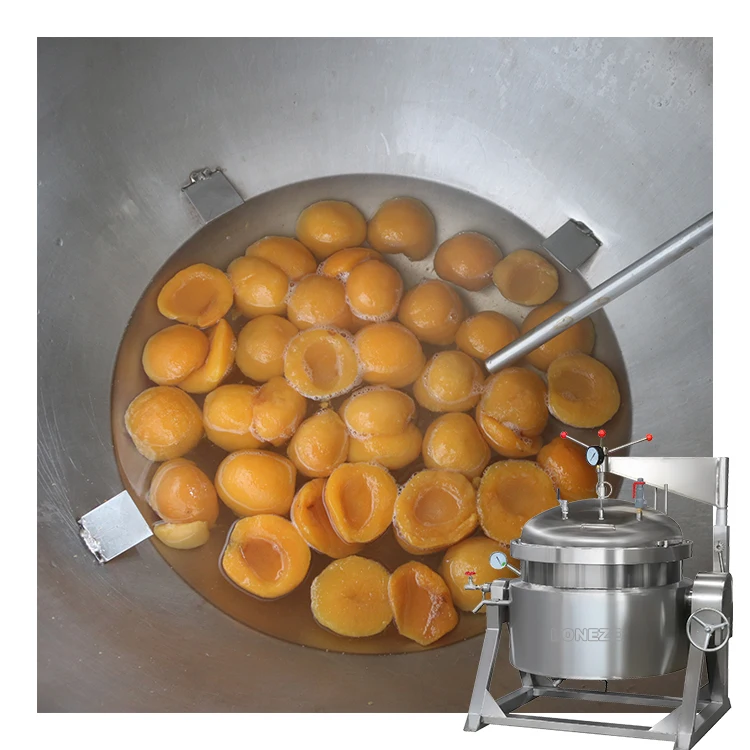 High Efficiency Sugar Soaking Cooking Pot Machine Vacuum Cooking Equipment Candied Mango Fruit Cooking Pot