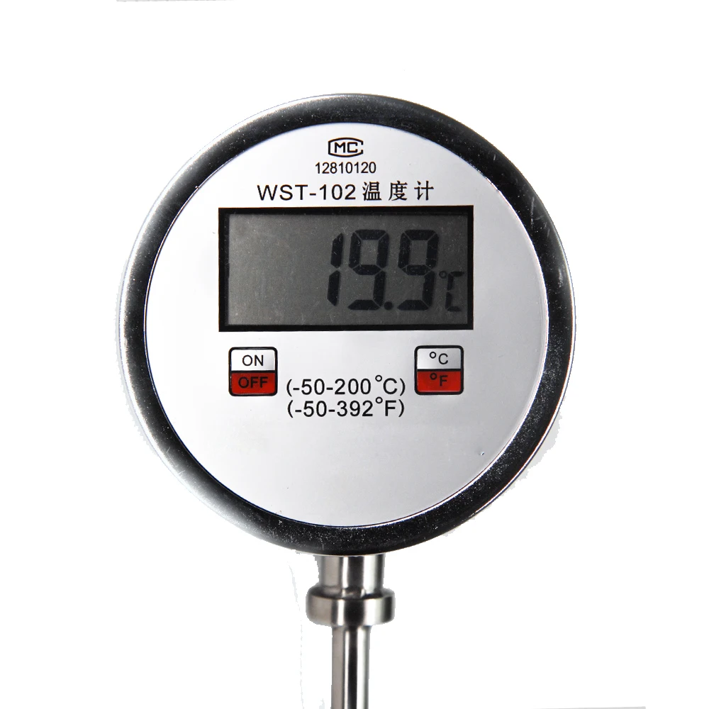 Digital display probe compost thermometer grain heap lees organic fertilizer factory chicken manure haystack fermentation tank t
