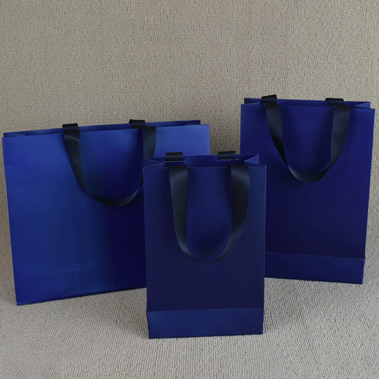 Luxury Custom-Printed Small Paper Bag for Wedding Perfume Clothing Accessories Packaging Art Paper with Ribbon Crafts Candles