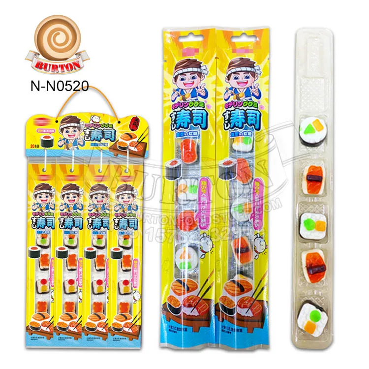 Sushi gummy candy Fruity flavor fruity Sushi soft candy sweet candy
