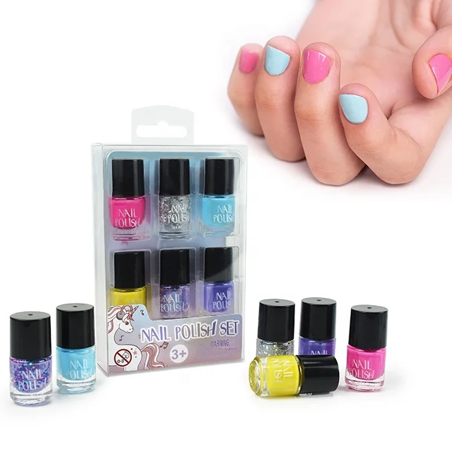 Akiaco art eco friendly kids peel off water based quick drying art nail polish