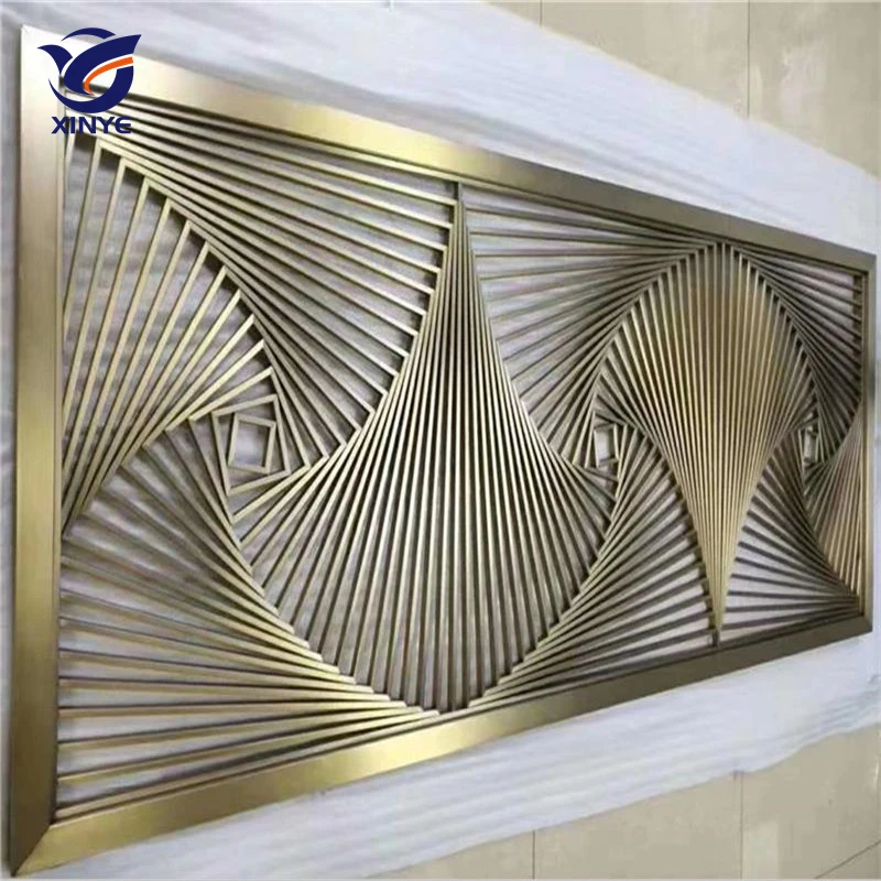 SUS304 Champagne Gold Stainless Steel Welding Screen Metal Cutting Screen Metal Mesh Screen