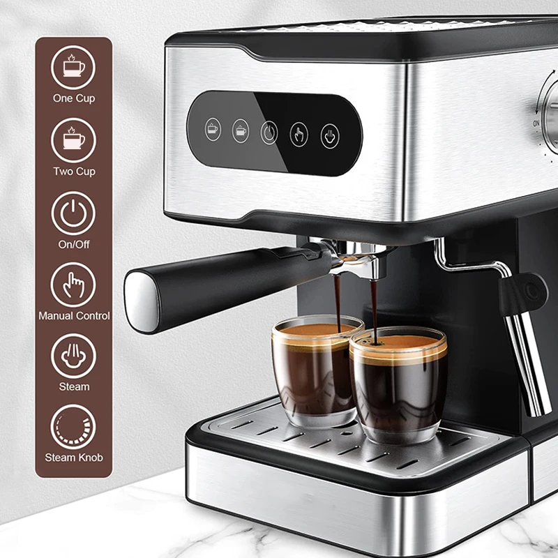 Electric Coffee Machine 15/20 bar pump espresso cappuccino coffee machine coffee maker
