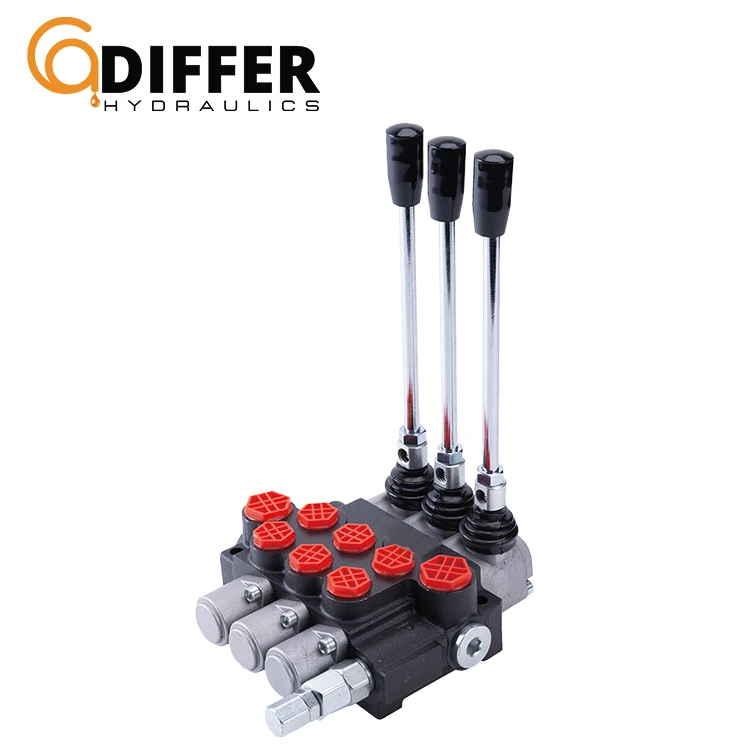 P40 black mono block excavator directional hydraulic control valve manufacturer