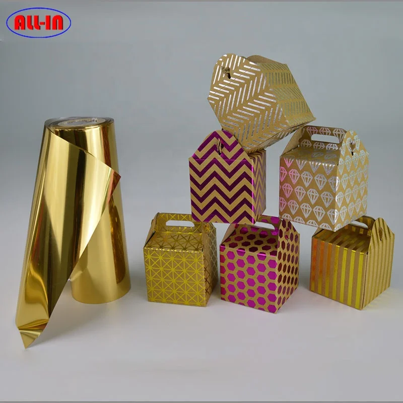 Wholesale Toner Reactive Foil Heat Transfer Foil Gold Silver Metallic Hot Stamping Foil Roll for Laser Printer