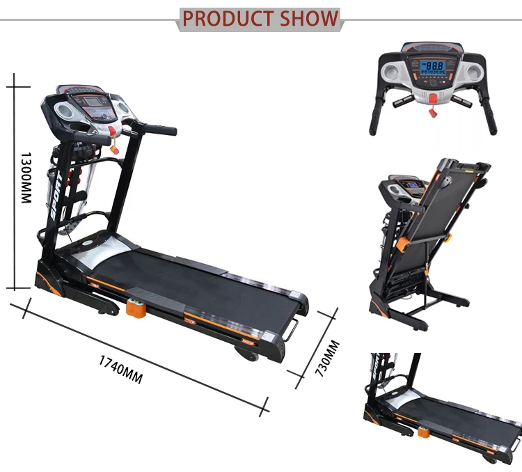 Lijiujia Easy Installation Equipment Home Exercise Running Machine Fitness 2.0hp Motor Power Motorized Treadmill