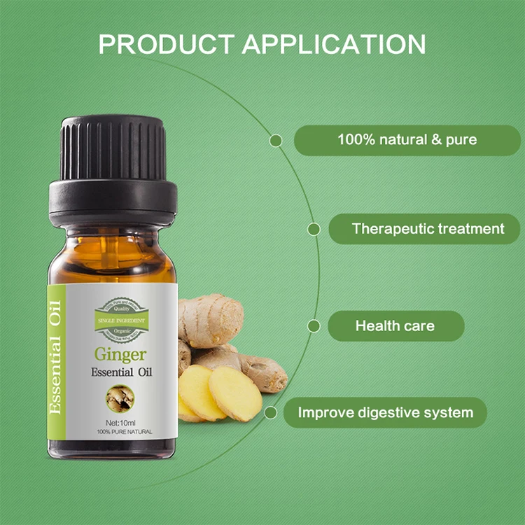 Therapeutic grade hair skin care heating massage oil weight loss 7days Ginger hair oil for sale