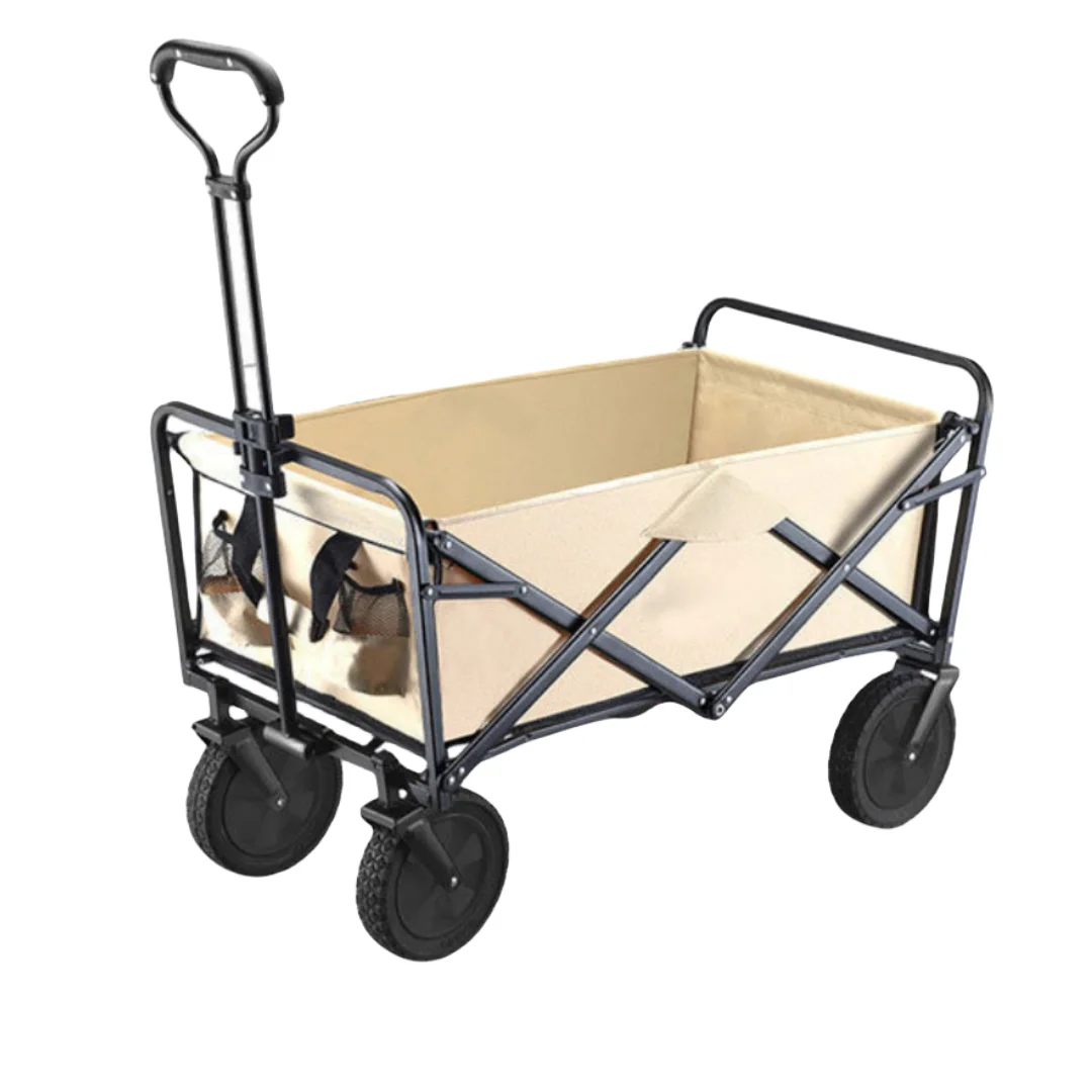 Customized Aluminium Alloy Hot Sale Portable Foldable Picnic Cart Camping Wagon Trolley Outdoor Cart