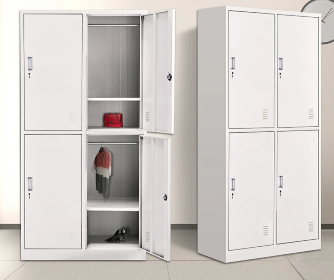 Bedroom furniture metal steel locker storage cabinet clothes wardrobe design with price wardrobe