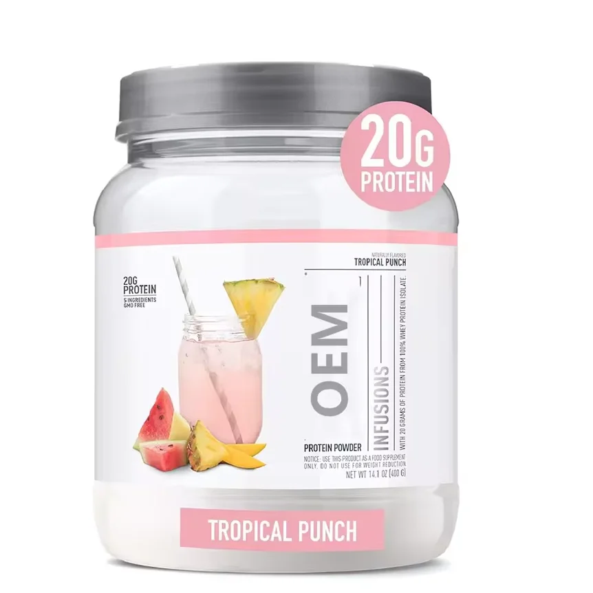 OEM Hot sale Clear Whey Isolate Powder with High Purity Post Workout Recovery Drink Mix 400 gram
