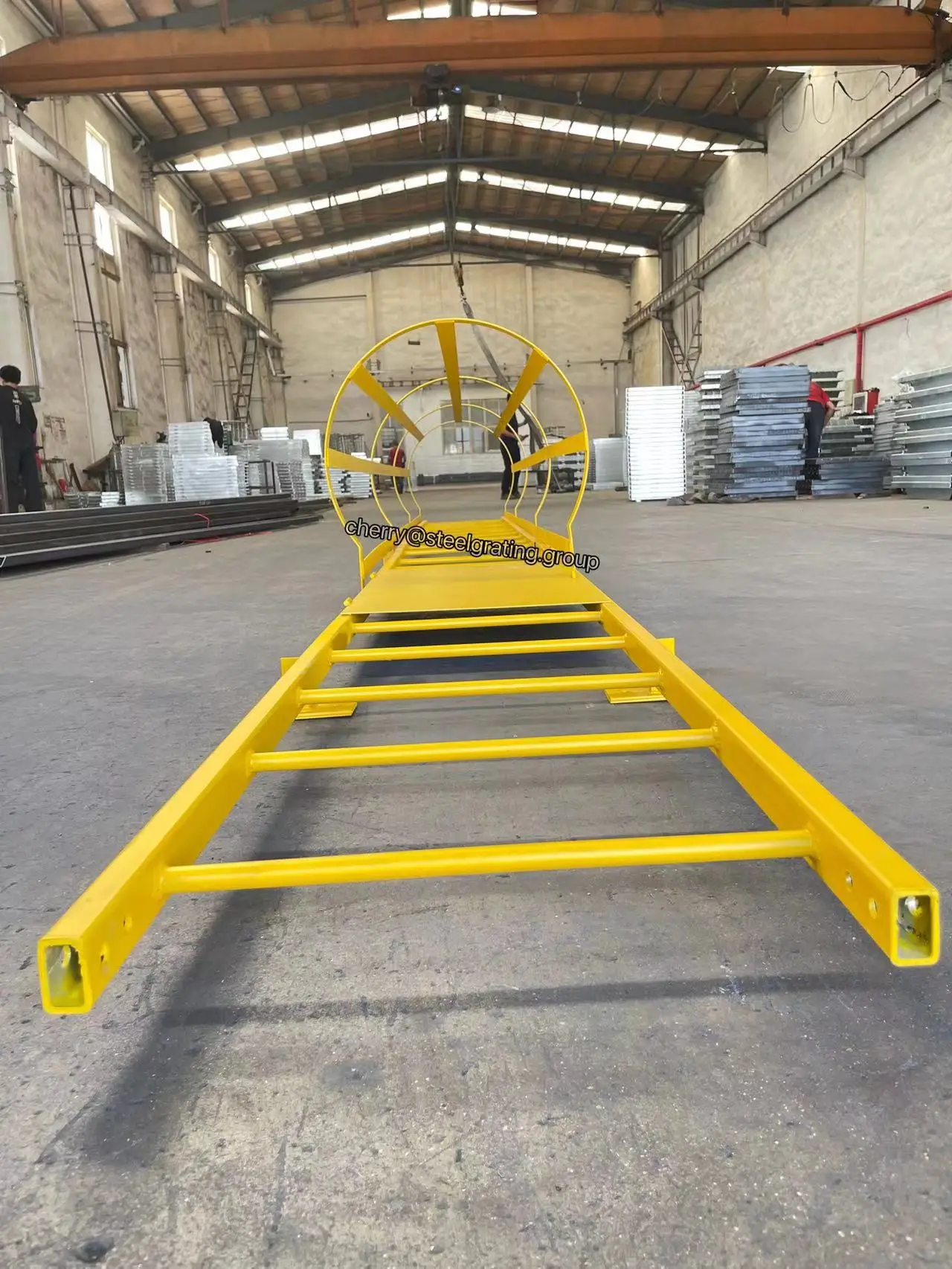 High quality durable excellent quality anti-rust maintenance platform stainless steel access ladder