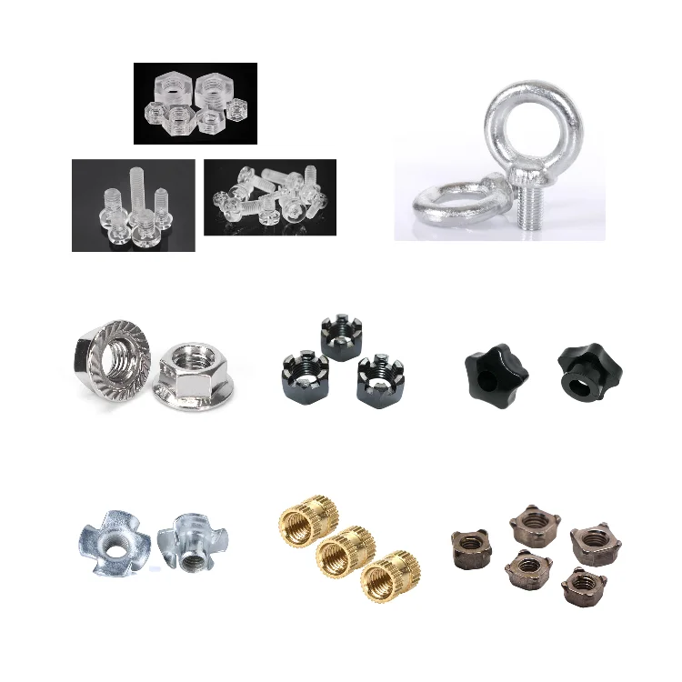 stainless steel fine tooth hexagon nut month month  7/16cm 1/2cm 5/8cm 3/4cm and self-locking nut