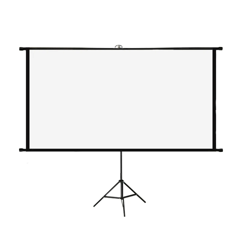60 72 84 100 120 inch 16:9 4:3 HD outdoor cinema projector screen wall mounted foldable stand tripod portable projection screen