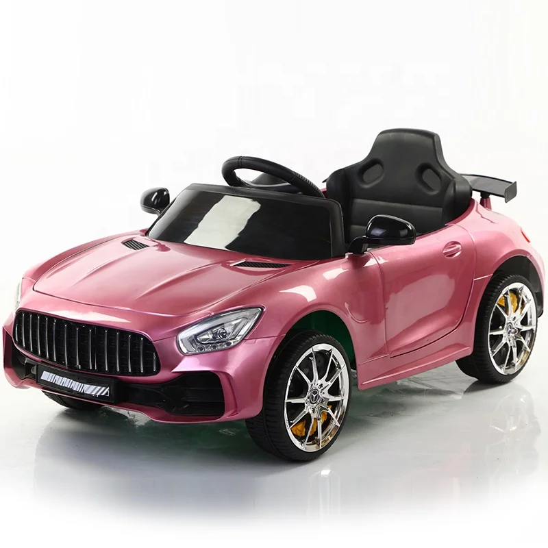 2019 Latest Model Double Motors Kids Electric Ride on Car Baby Electric Car Four Wheels Shock Absorption with Training Wheels