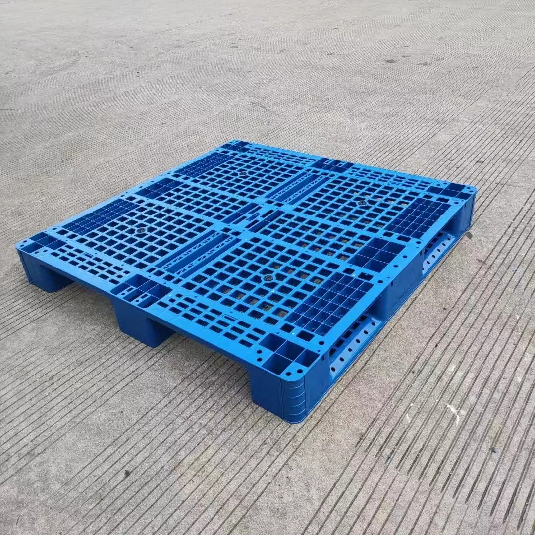 CE China Hdpe Transport Tray Plastic Industrial Block Storage Pallet Heavy Duty 1000*800*150 Price For Agriculture