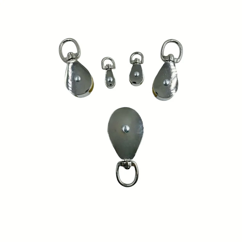 rigging block ss304 or ss316 Swivel eye type single sheave stainless steel pulley