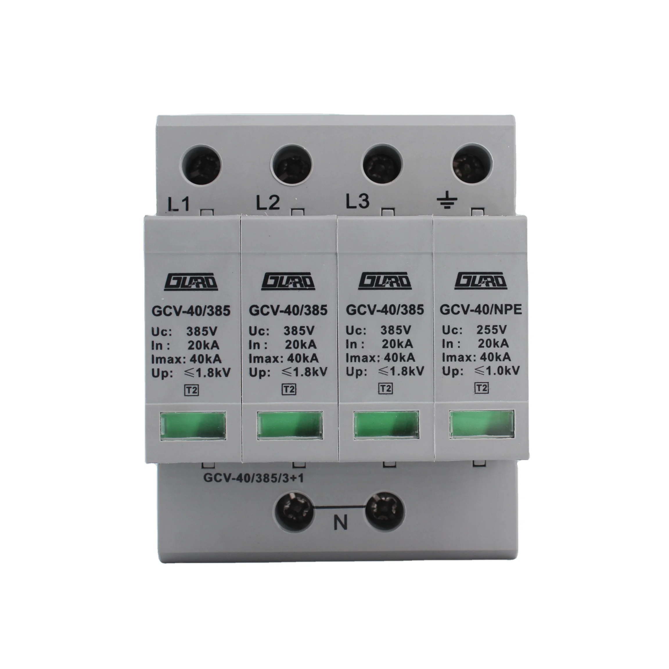 Guard 20kA-40kA 385V Three Phase Low Voltage Surge Protector