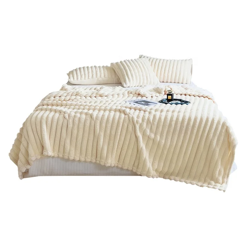 Cozy Fluffy Plush Soft Faux Fur Throw Blanket for Couch Chair Bed