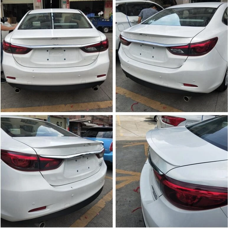 For Mazda 3 Axela 2014 2015 2016 2017 Car Tail Wing ABS Plastic Rear Roof Spoiler Wing Trunk Lip Boot Cover Car Styling