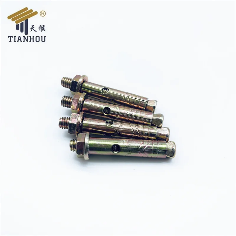 High quality yellow zinc coating carbon steel dyna bolt sleeve anchor