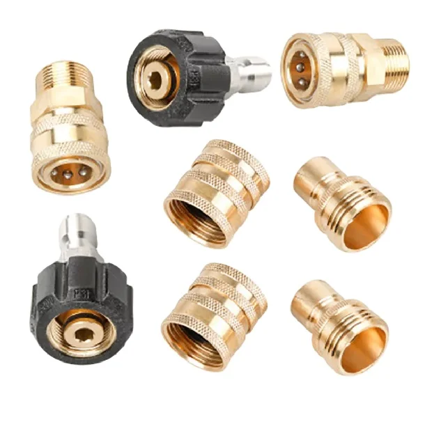High pressure washing water gun pure copper connector multi-function adapter copper connector eight-piece set of high pressure