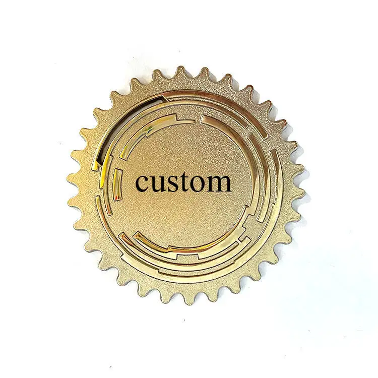 Customized copper brass aluminum sublimation metal coin purse gold blank rounds challenge coin for engraving