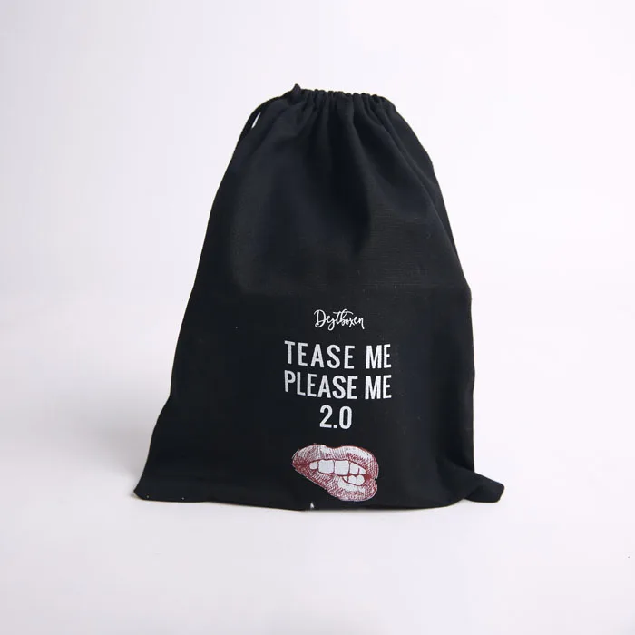 
Wholesale custom personalised cotton canvas golf ball pouch golf ball storage bag 