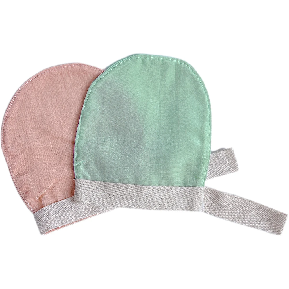 Custom logo women and men natural silk face scrubber exfoliating body scrubber for shower dry body massage exfoliating