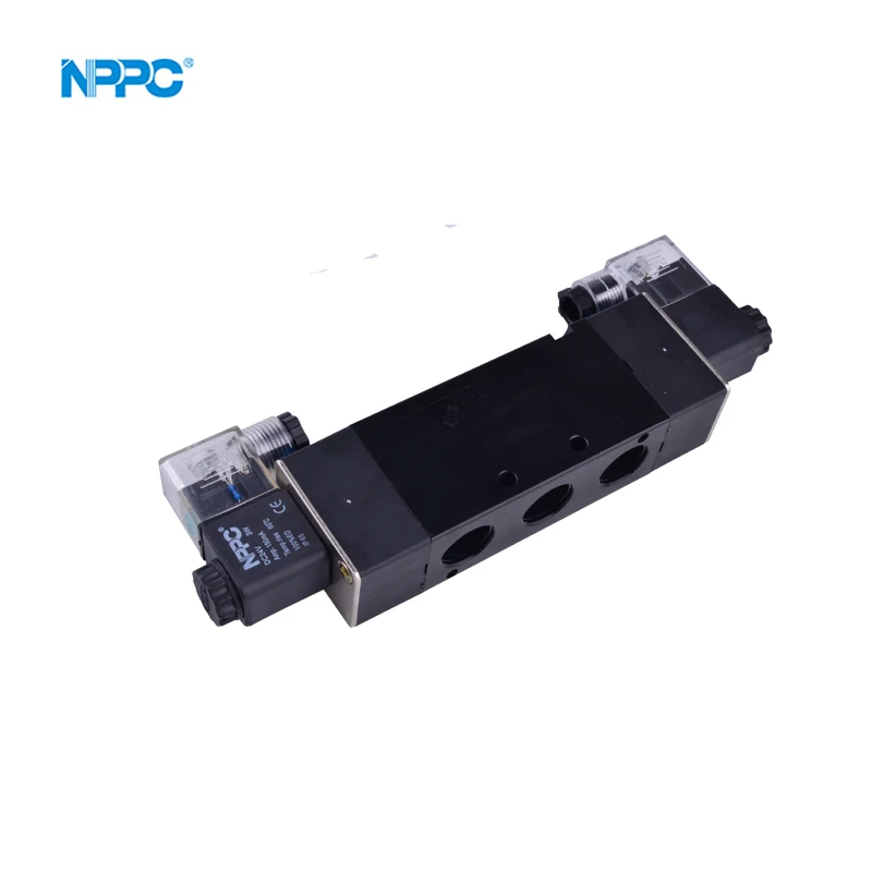 4V420-15  CV series double head solenoid valves Good Quality 5/2 Way Pneumatic Alloy Air solenoid valves supplier CV25420-15