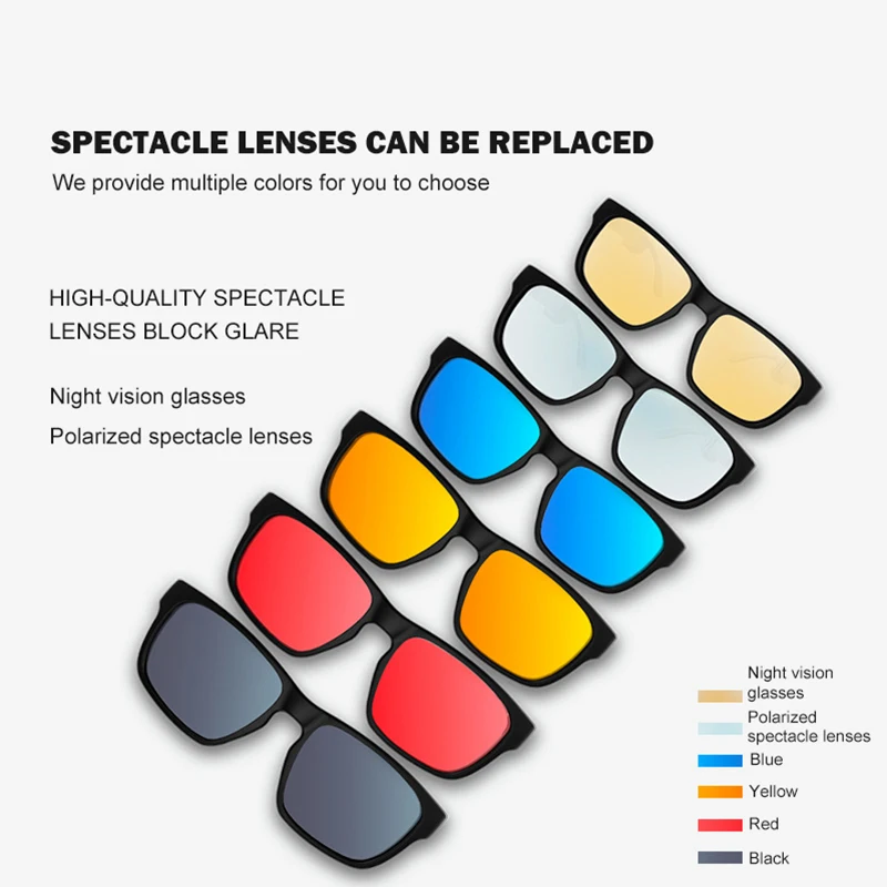 Music Bone Conduction  Smart Sunglasses Polarized Headphones Wireless Smart Headset Sunglasses for Women Men