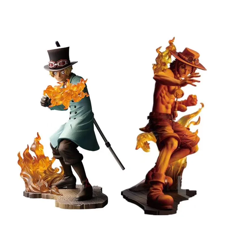 15cm one pieces Theater version Flame Sabo Ace action figure PVC collection model toy for gifts
