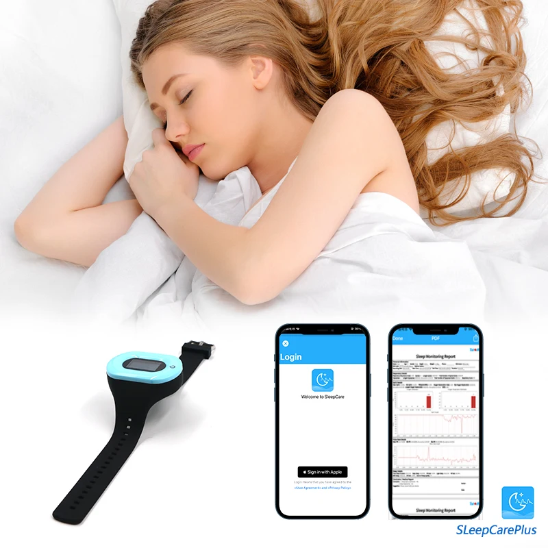 wrist pulse oximeter ble with reusable pediatric sensor with oled digital display