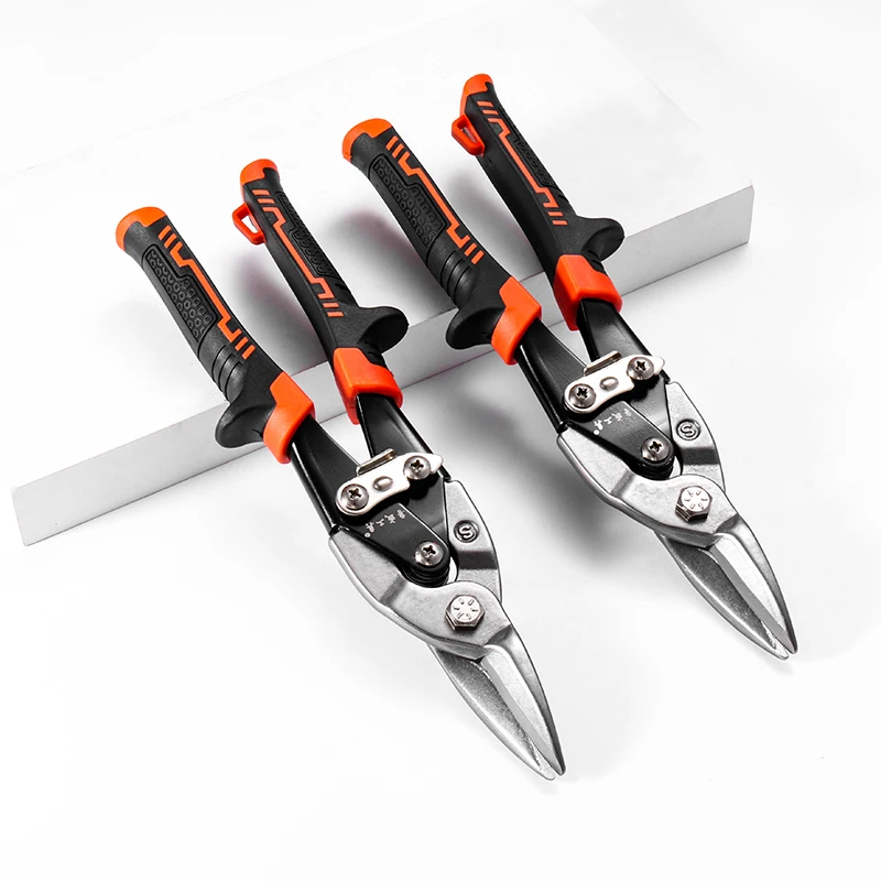 Hardware tools multifunctional iron shears straight head industrial iron shears stainless steel aviation shears