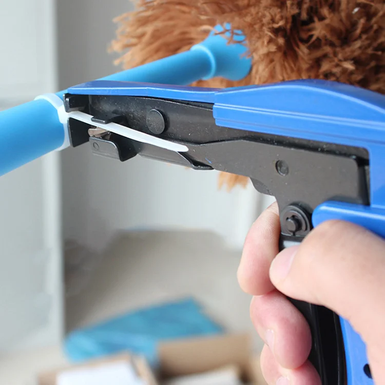 Wrap Pneumatic Tightener Tool Wire Bundling Cable Tie Gun for Wire Harness and Cable Bundle, Fastening and Cutting Plastic