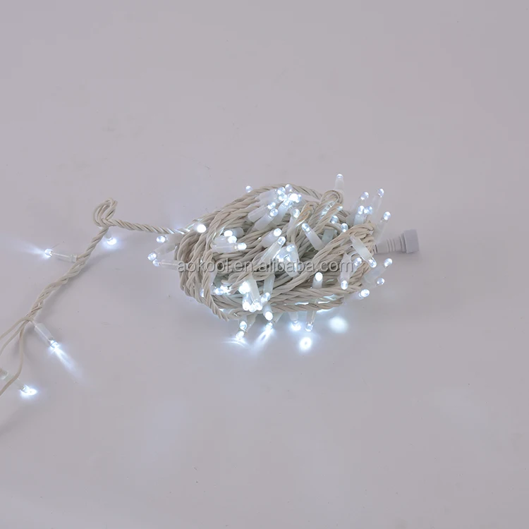 110V 220V Christmas LED Garland Waterproof Rubber Cable String lights