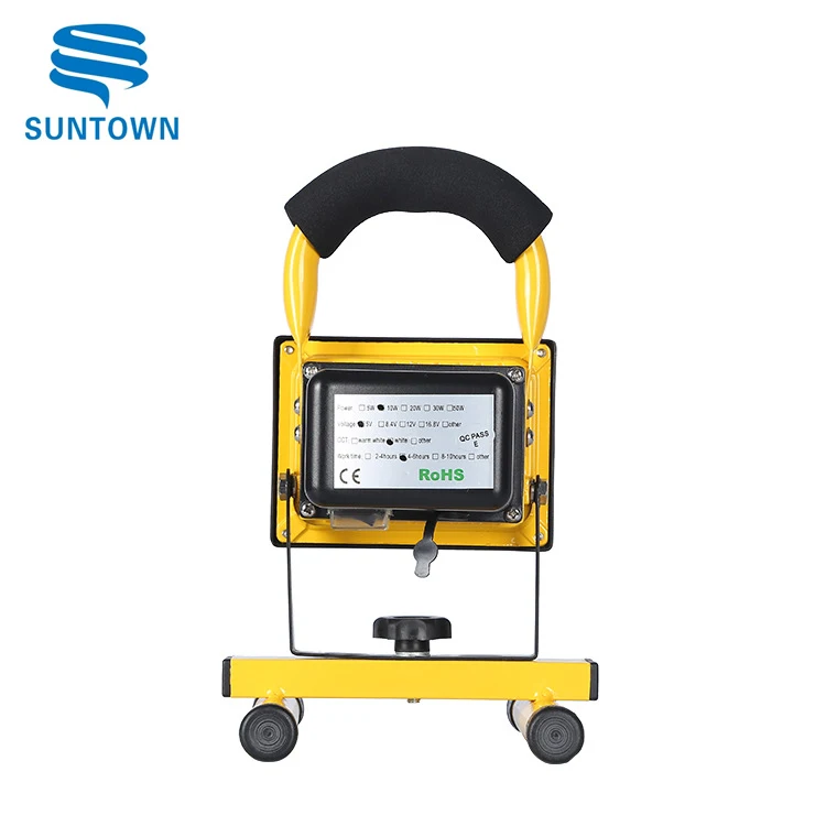 Led Rechargeable Flood Light Portable Emergency Bulb 10W 20W 30W 50W Outdoor Waterproof Searchlight