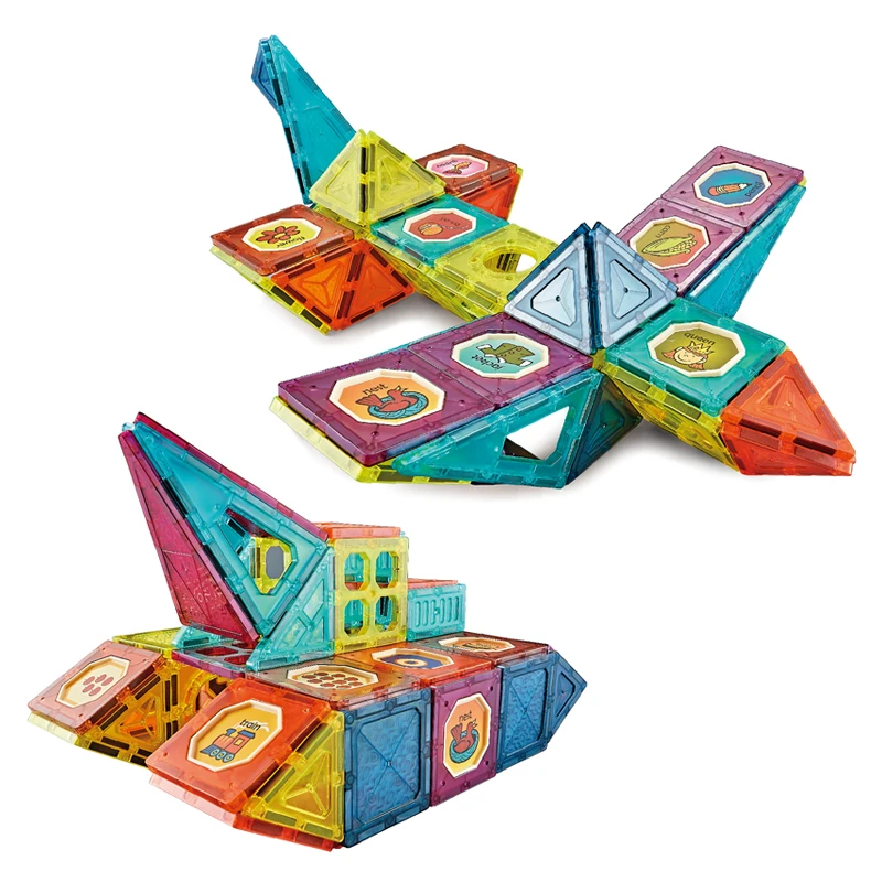 Kids 3D Magnet Tiles Building Blocks Toys Sets Magnetic Blocks